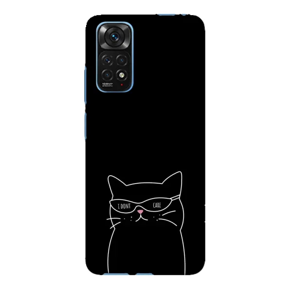 Чохол з принтом «Байдужий кіт» для Xiaomi Redmi Note 11E Pro