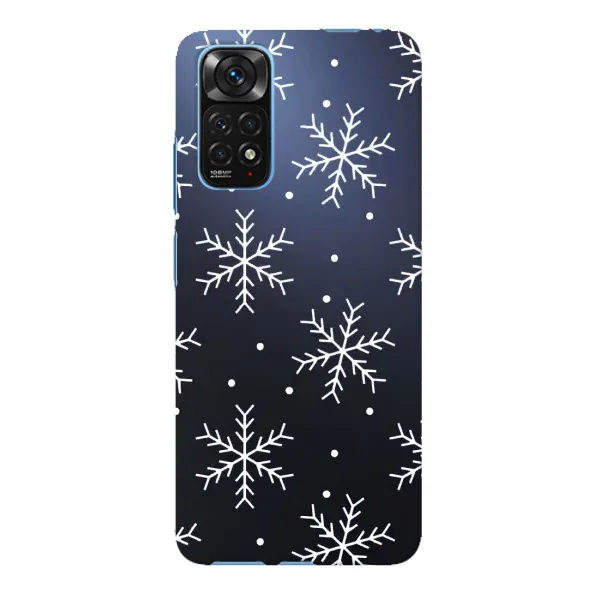 Чехол с принтом «Белые снежинки» для Xiaomi Redmi Note 11E Pro