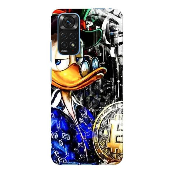 Чехол с принтом «Биткойн Скрудж» для Xiaomi Redmi Note 11E Pro