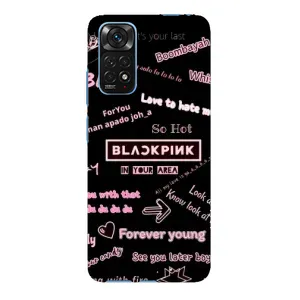 Чехол с музыкальной группой для Xiaomi Redmi Note 11E Pro (BLACKPINK)