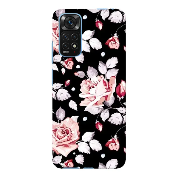 Чехол с принтом «Цветочки на черном» для Xiaomi Redmi Note 11E Pro