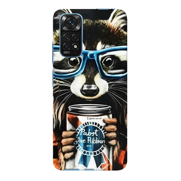 Чохол з принтом «Єнот з банкою» для Xiaomi Redmi Note 11E Pro Чохол з принтом «Єнот з банкою» для Xiaomi Redmi Note 11E Pro