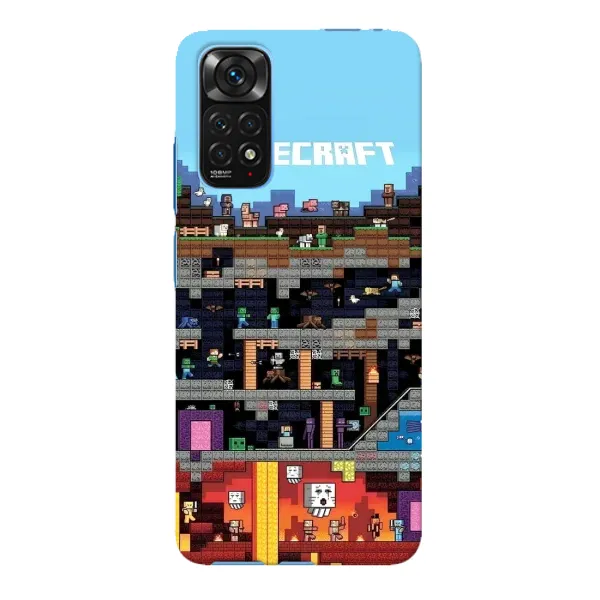 Чохол з принтом «фон Minecraft» для Xiaomi Redmi Note 11E Pro