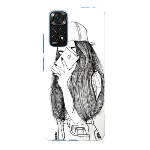 Чехол с печатью для Xiaomi Redmi Note 11E Pro - (Мода) (AlphaPrint) (Фото девочки)