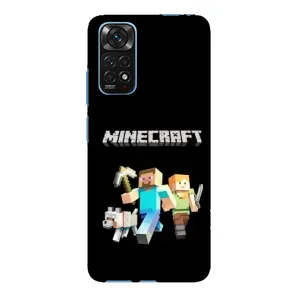 Чохол Майнкрафт на Xiaomi Redmi Note 11E Pro (AlphaPrint) Minecraft (герої Minecraft)