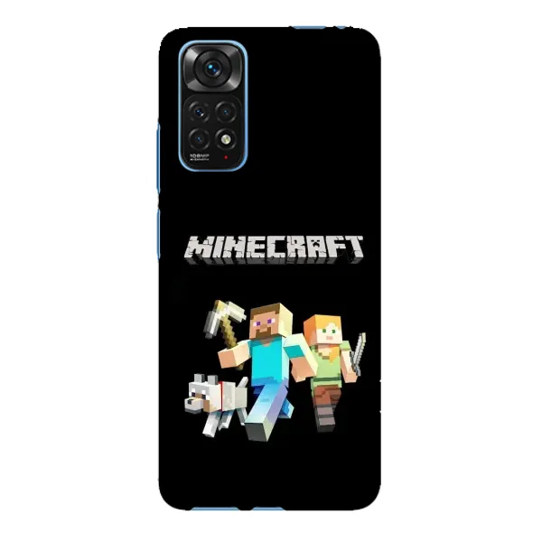 Чохол з принтом «герої Minecraft» для Xiaomi Redmi Note 11E Pro