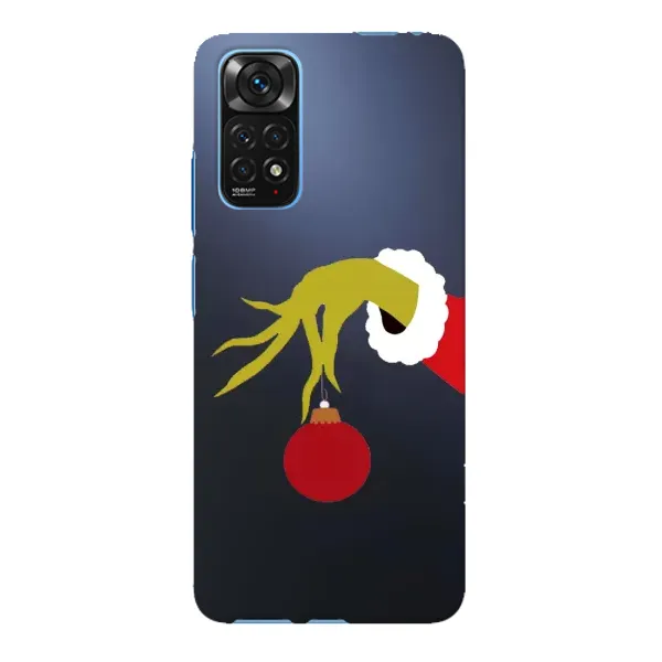 Чехол с принтом «Гринч с игрушкой» для Xiaomi Redmi Note 11E Pro