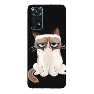 Чехол с принтом для Xiaomi Redmi Note 11E Pro (AlphaPrint) Модные коты (Грустный кот)
