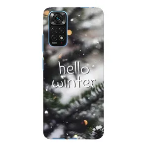 Новогодние, Праздничные Чехлы для Xiaomi Redmi Note 11E Pro - 2024 год (Hello winter)