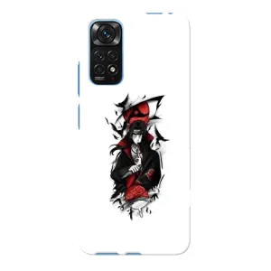 Чехлы на тему: Итачи Учиха для Xiaomi Redmi Note 11E Pro (AlphaPrint) (Итачи с атрибутами)