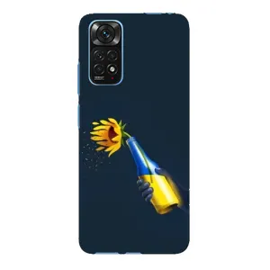 Чехол для Патриота Украины Xiaomi Redmi Note 11E Pro - (AlphaPrint) (Коктейль молотова)