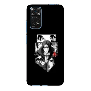 Чехлы на тему: Итачи Учиха для Xiaomi Redmi Note 11E Pro (AlphaPrint) (коллаж Итачи)