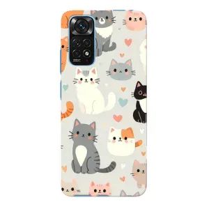 Чохол з принтом «Колаж котів» для Xiaomi Redmi Note 11E Pro