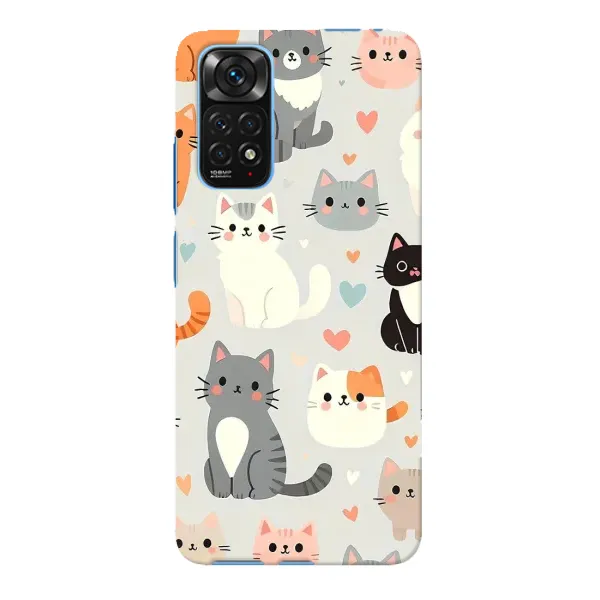 Чохол з принтом «Колаж котів» для Xiaomi Redmi Note 11E Pro