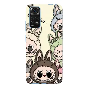 Чохол з Лабубу на Xiaomi Redmi Note 11E Pro (Золота мавпа Bored Ape)