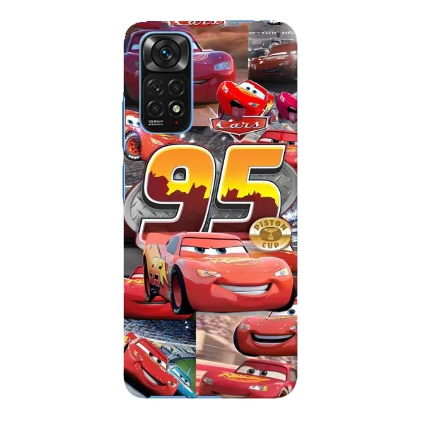 Чохол з принтом «Колаж Блискавка Маквін» для Xiaomi Redmi Note 11E Pro