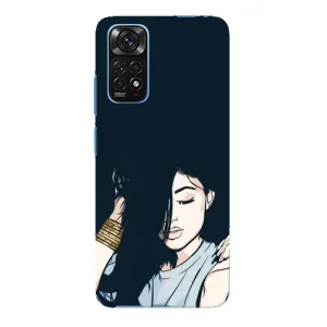 Чехол с печатью для Xiaomi Redmi Note 11E Pro - (Мода) (AlphaPrint) (Красивая девочка)