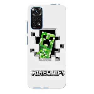 Чохол Майнкрафт на Xiaomi Redmi Note 11E Pro (AlphaPrint) Minecraft (кріпер Майнкрафт)