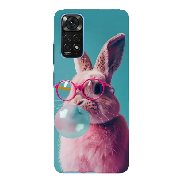 Чохол з принтом «Кролик в окулярах» для Xiaomi Redmi Note 11E Pro