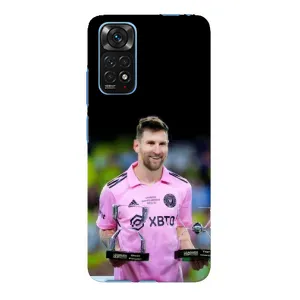 Чехлы для Редми Нот 11Е Про - Лео Месси Маями (Кубки Месси)