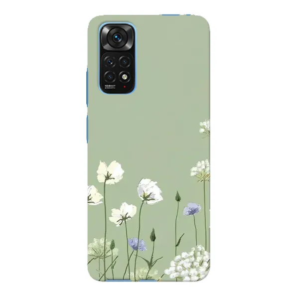 Чехол с принтом «Цветы на зеленом» для Xiaomi Redmi Note 11E Pro