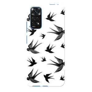 Чехол с птицами на Xiaomi Redmi Note 11E Pro (VPrint) (Ласточки)