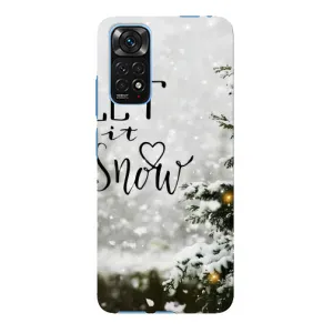 Новогодние, Праздничные Чехлы для Xiaomi Redmi Note 11E Pro - 2024 год (Let it snow)