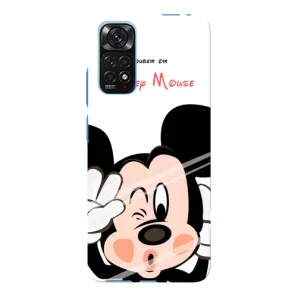 Эксклюзивный чехол для Xiaomi Redmi Note 11E Pro (AlphaPrint - Мультяшные) (Маус Микки)