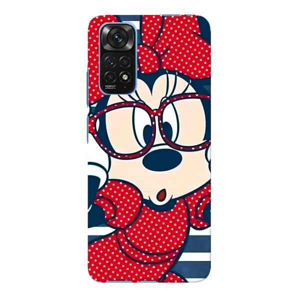 Чехол с принтом «Маус в очках» для Xiaomi Redmi Note 11E Pro