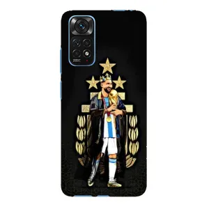 Чехлы для Xiaomi Redmi Note 11E Pro (Leo чемпион) (AlphaPrint) (Месси Король)