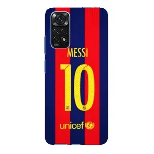 Чехлы Месси для Xiaomi Redmi Note 11E Pro (AlphaPrint) (Messi Barca 10)