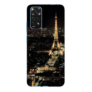 Чехол Эйфелева Башня для Xiaomi Redmi Note 11E Pro - (AlphaPrint) (Ночной Париж)