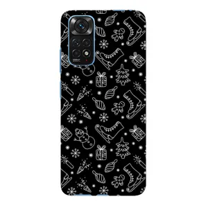 Новогодние, Праздничные Чехлы для Xiaomi Redmi Note 11E Pro - 2024 год (Новогодний фон)