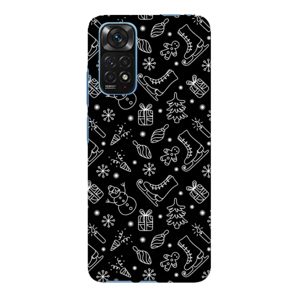 Чехол с принтом «Новогодний фон» для Xiaomi Redmi Note 11E Pro