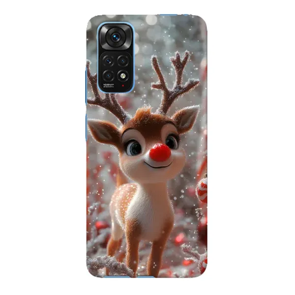 Чехол с принтом «Олень с носом» для Xiaomi Redmi Note 11E Pro Чехол с принтом «Олень с носом» для Xiaomi Redmi Note 11E Pro