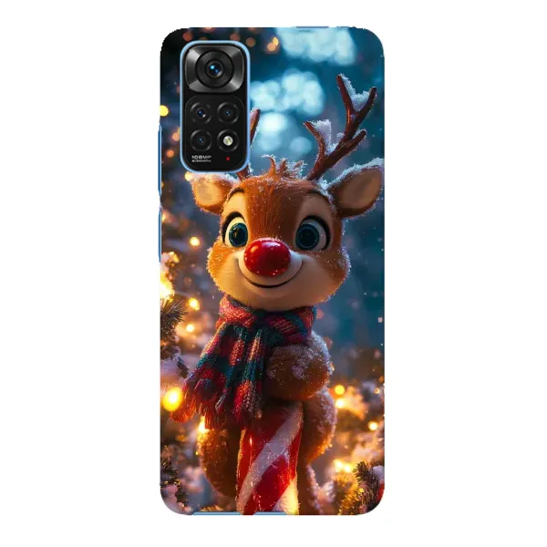 Чехол с принтом «Олень с шарфом» для Xiaomi Redmi Note 11E Pro Чехол с принтом «Олень с шарфом» для Xiaomi Redmi Note 11E Pro