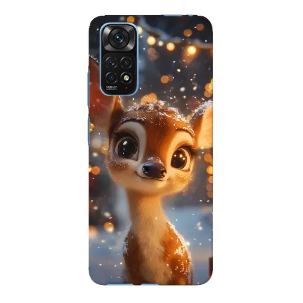 Чехол с принтом «Олененок среди гирлянд» для Xiaomi Redmi Note 11E Pro Чехол с принтом «Олененок среди гирлянд» для Xiaomi Redmi Note 11E Pro