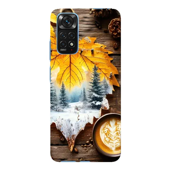 Чехол с принтом «Осенне-зимний кофе» для Xiaomi Redmi Note 11E Pro Чехол с принтом «Осенне-зимний кофе» для Xiaomi Redmi Note 11E Pro