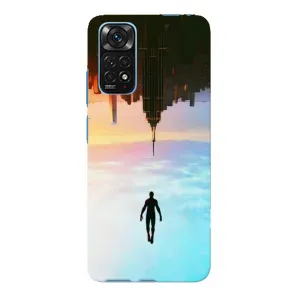 Чехол с человеком пауком для Xiaomi Redmi Note 11E Pro - (AlphaPrint) (Паук человек)