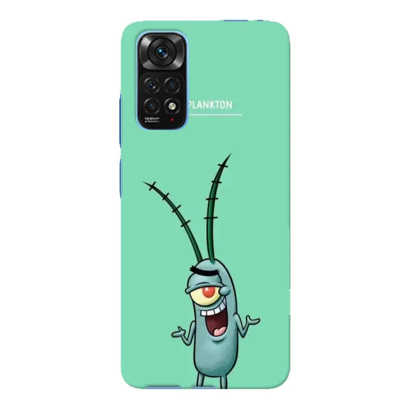 Чехол с принтом «Персонаж Планктон» для Xiaomi Redmi Note 11E Pro Чехол с принтом «Персонаж Планктон» для Xiaomi Redmi Note 11E Pro