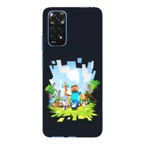 Чохол Майнкрафт на Xiaomi Redmi Note 11E Pro (AlphaPrint) Minecraft (персонажі Minecraft)