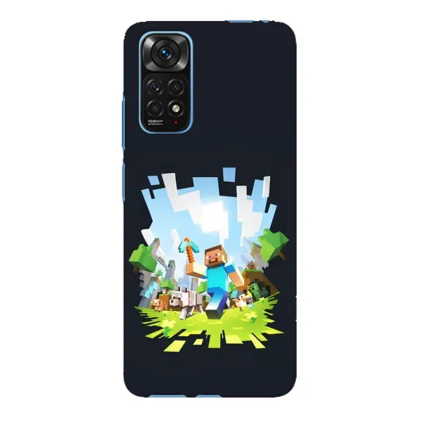 Чохол з принтом «персонажі Minecraft» для Xiaomi Redmi Note 11E Pro
