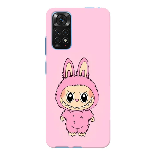 Чохол з принтом «Рожевий Лабубу» для Xiaomi Redmi Note 11E Pro