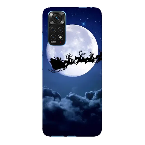 Чохол з принтом «Санта - місяць» для Xiaomi Redmi Note 11E Pro Чохол з принтом «Санта - місяць» для Xiaomi Redmi Note 11E Pro