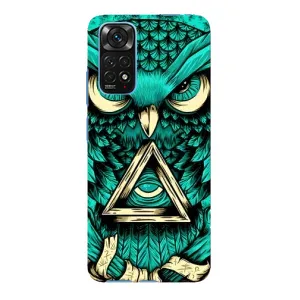 Чехол с птицами на Xiaomi Redmi Note 11E Pro (VPrint) (Сова с глазом)
