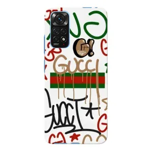 Брендновые Чехлы для Xiaomi Redmi Note 11E Pro - (PREMIUMPrint) (Стиль GUUCI)