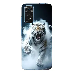 Чехол с принтом «Белый тигр в дыму» для Xiaomi Redmi Note 11E Pro