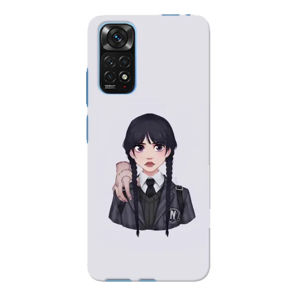 Чехол с принтом «Уэнздей и Вещь» для Xiaomi Redmi Note 11E Pro Чехол с принтом «Уэнздей и Вещь» для Xiaomi Redmi Note 11E Pro