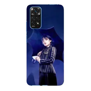 Чохли Венсдей на Xiaomi Redmi Note 11E Pro Уенсдей (AlphaPrint) (Венздей з парасолькою)
