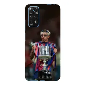 Чохол з футболістом Ламін Ямаль Xiaomi Redmi Note 11E Pro (Ямаль з кубком)